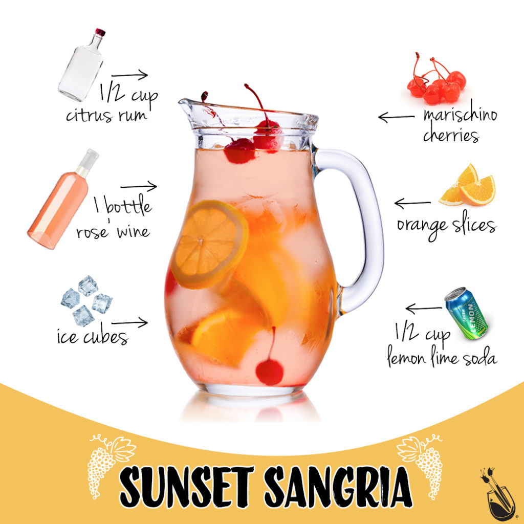 A Colorful Sangria , Showcasing a Large Pitcher Filled with Red or White  Wine, Fresh Fruit, and a Splash of Brandy, Accompanied by Stock  Illustration - Illustration of alcohol, orange: 274708566