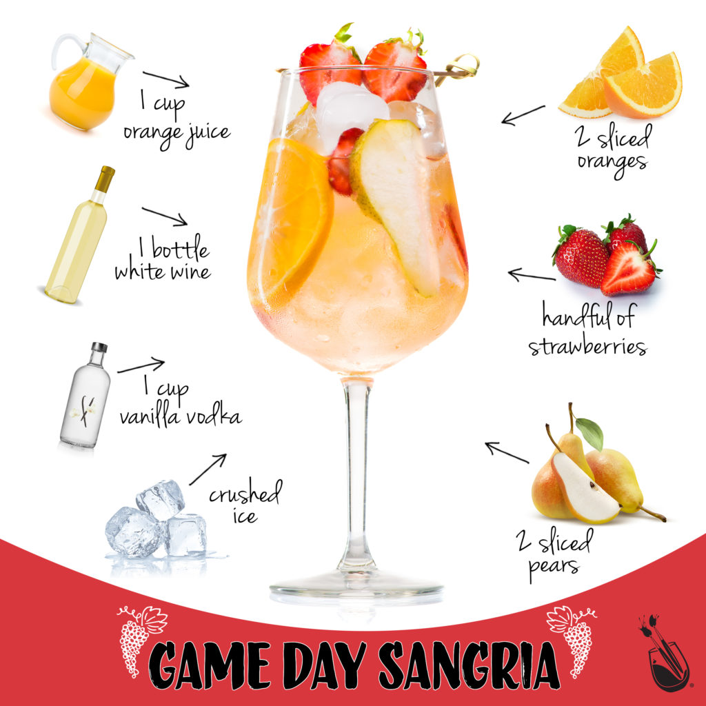 Colorful Cocktails: Game Day Sangria 